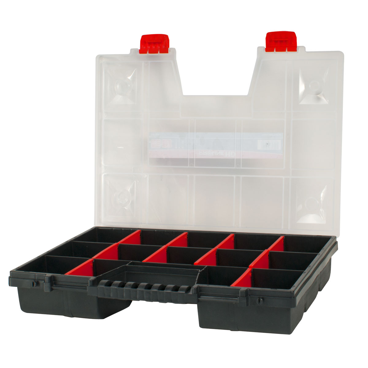 PROLINE TOOLS HD Förvaringsbox med Handtag 18 Justerbara Fack 6.5 x 39 x 49 cm, PROLINE HD