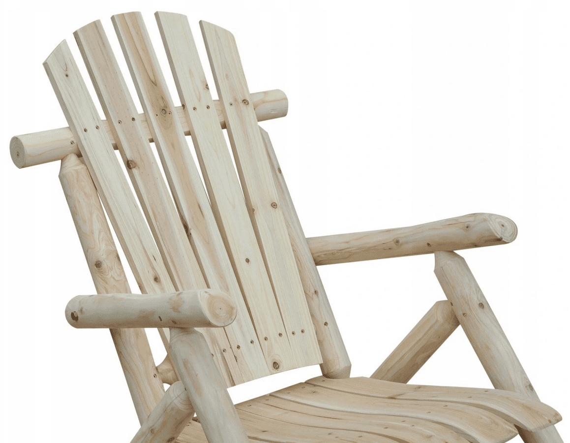 Gungstol trädgård för utomhus eller inomhusbruk 66 x 96 x 98 cm, högt ryggstöd, naturlig färg - 6