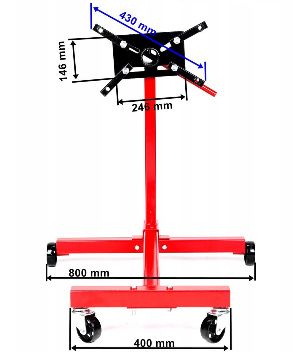 Motorstativ för motorer och växellådor, max 570 kg, ApTech - 11