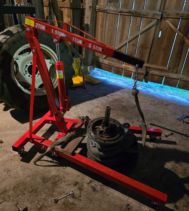 Motorflyft, kraftig verkstadskran 2000 kg med balancer, hydrauliskt, heavy duty, AppTech - 13