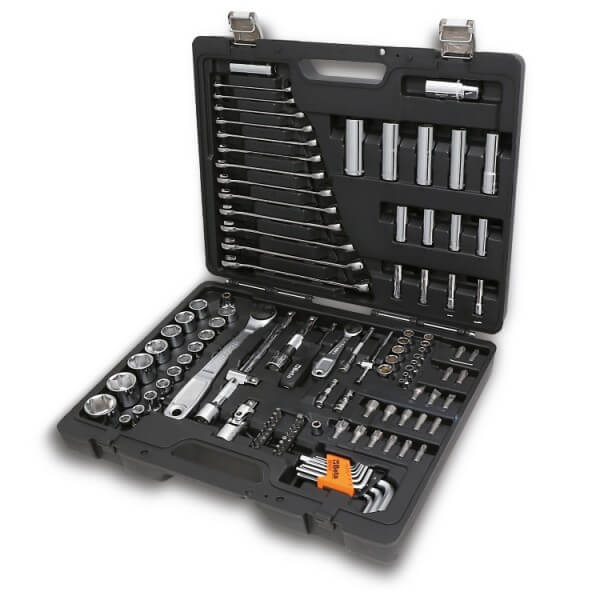 Hylsnyckelsats 116 Verktyg, Formgjuten Plastväska, BETA Tools