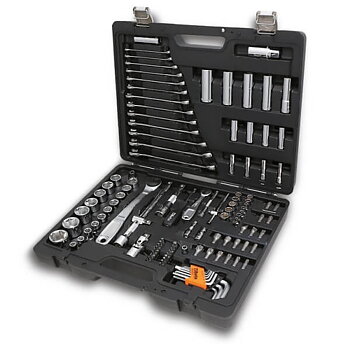 Hylsnyckelsats 116 Verktyg, Formgjuten Plastväska, BETA Tools