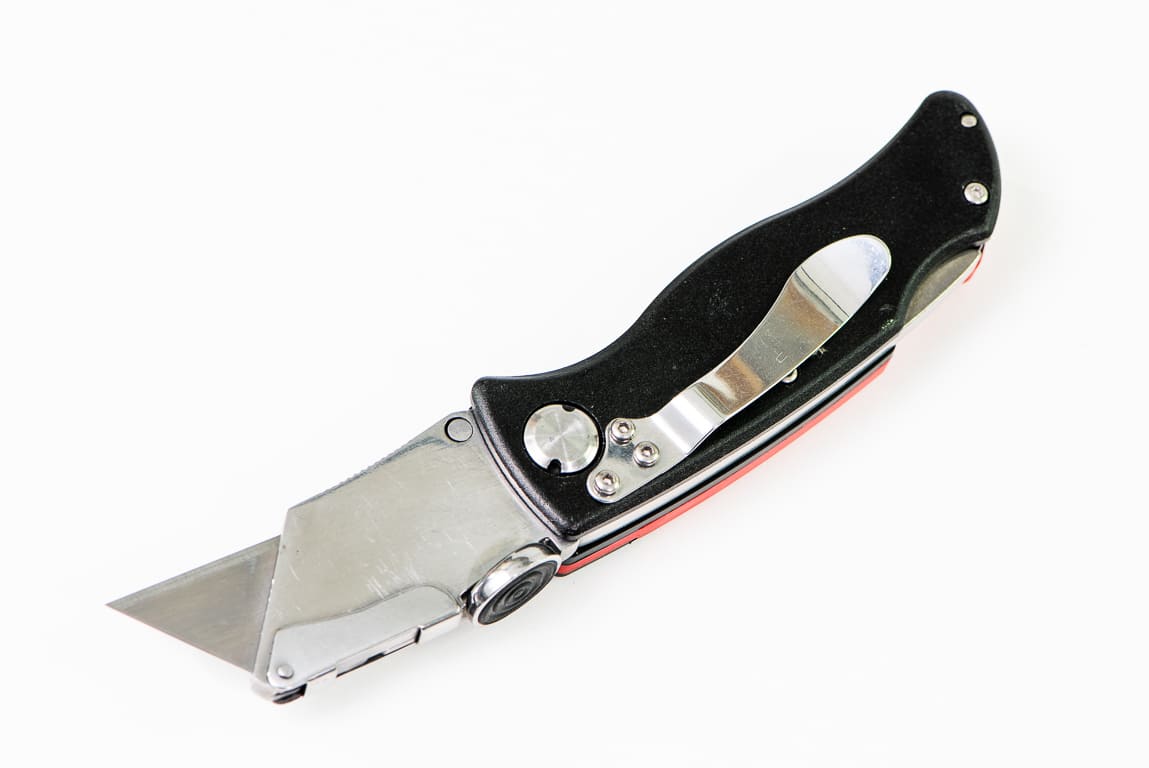 Fickkniv med utbytbara kniblad, hopfällbar, rosfritt, inkl. 5 knivblad, ROOKS - 6