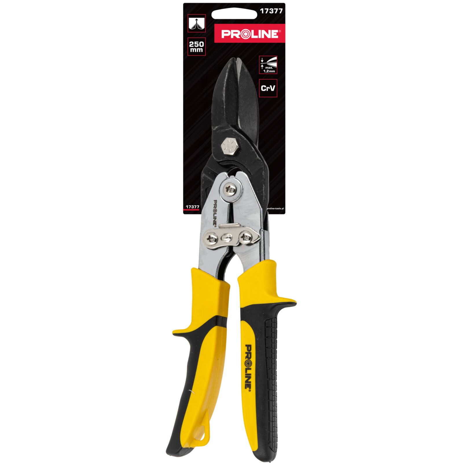 PROLINE TOOLS Plåtsax med utväxling 250 mm, max. 1, 5 mm rak, Proline - 4