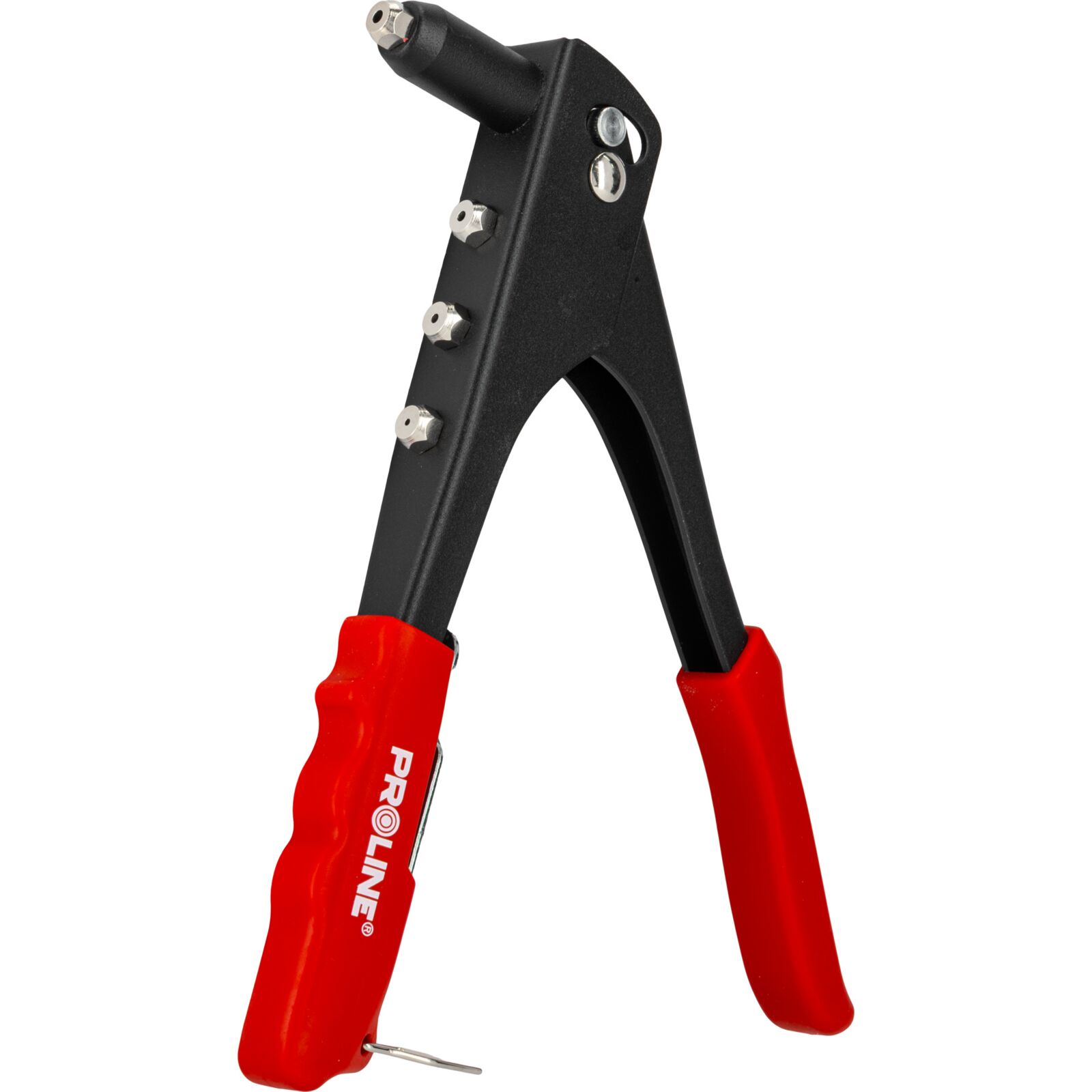 PROLINE TOOLS Blindnittång 2.4-4.8 mm, Standardstål, Svart Korpus, Röda Plasthandtag, Munstycken 2.4, 3.2, 4.0, 4.8 mm, Proline - 6