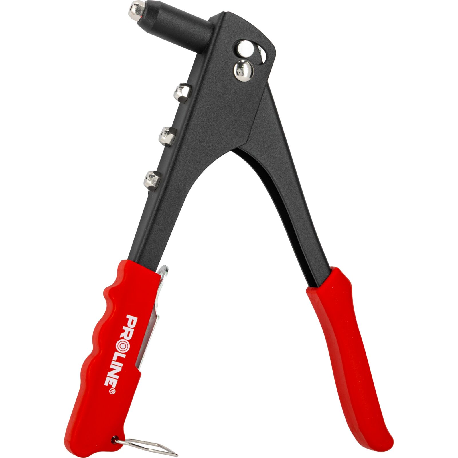 PROLINE TOOLS Blindnittång 2.4-4.8 mm, Standardstål, Svart Korpus, Röda Plasthandtag, Munstycken 2.4, 3.2, 4.0, 4.8 mm, Proline - 3