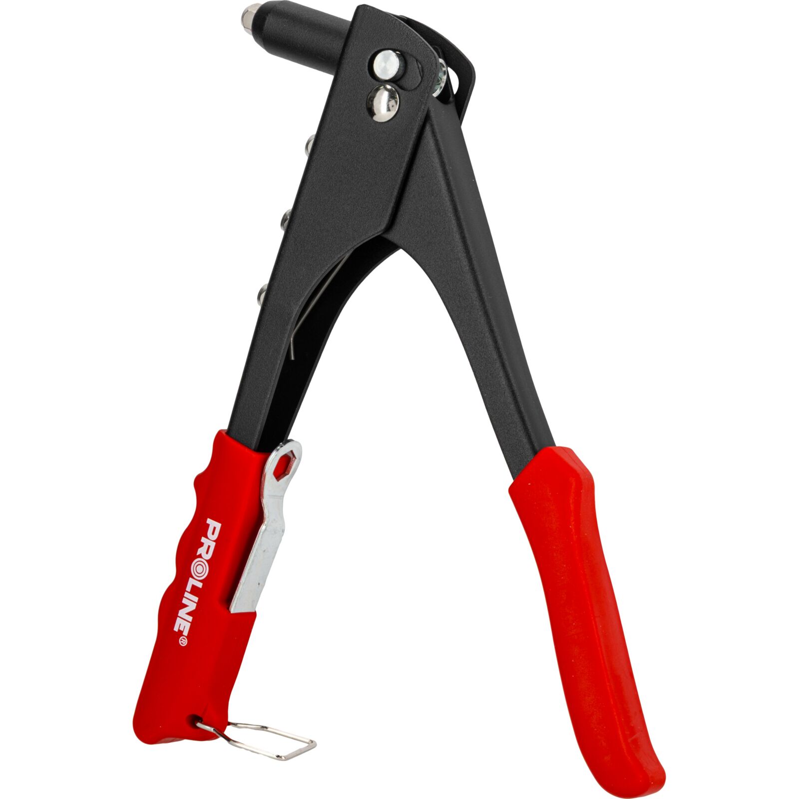 PROLINE TOOLS Blindnittång 2.4-4.8 mm, Standardstål, Svart Korpus, Röda Plasthandtag, Munstycken 2.4, 3.2, 4.0, 4.8 mm, Proline - 5
