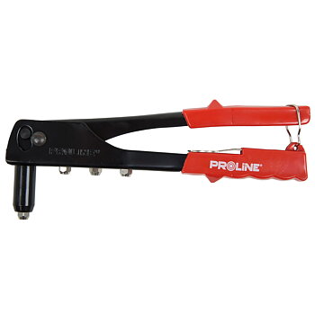 PROLINE TOOLS Blindnittång 2.4-4.8 mm, Standardstål, Svart Korpus, Röda Plasthandtag, Munstycken 2.4, 3.2, 4.0, 4.8 mm, Proline