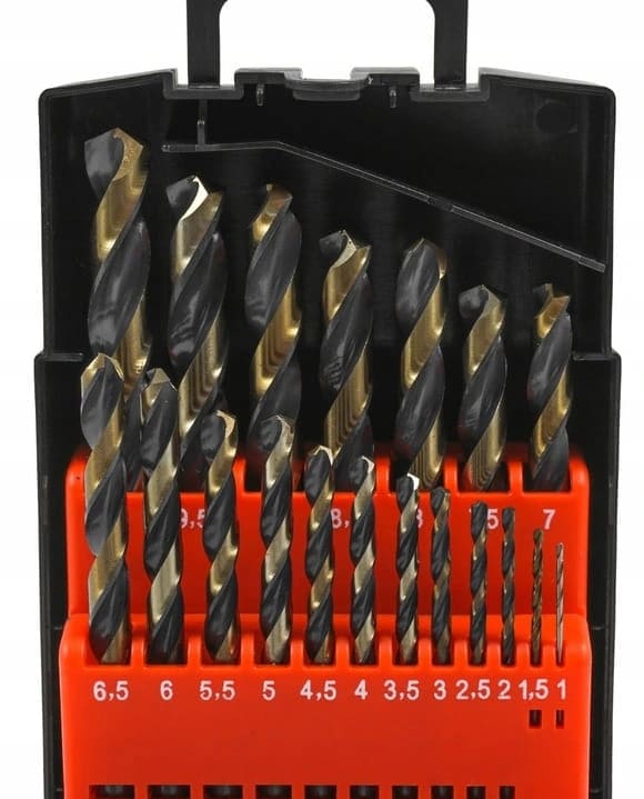 Övriga 3 Metallborr sats 19st 1-10 mm, HSS TWIST DRILL, Verke - 5