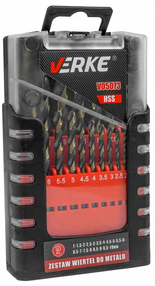 Övriga 3 Metallborr sats 19st 1-10 mm, HSS TWIST DRILL, Verke - 2