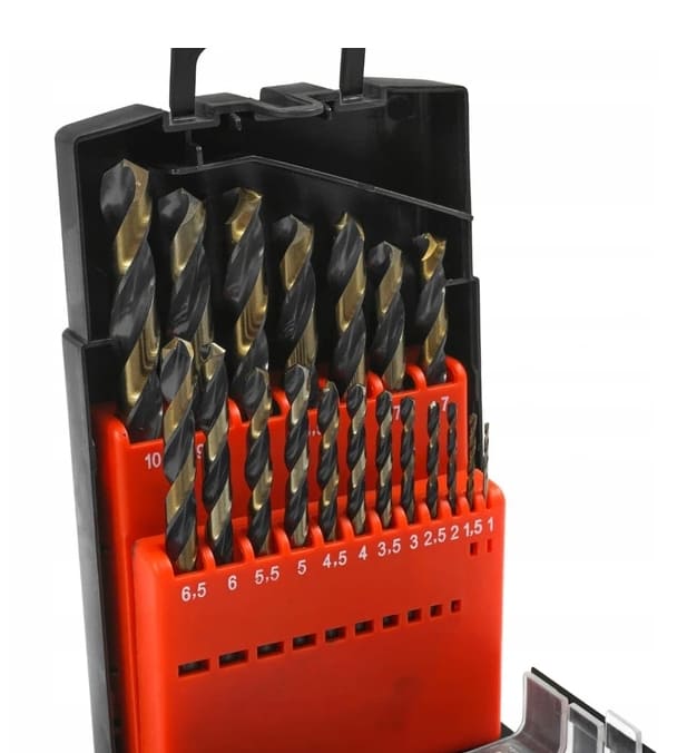 Övriga 3 Metallborr sats 19st 1-10 mm, HSS TWIST DRILL, Verke - 3