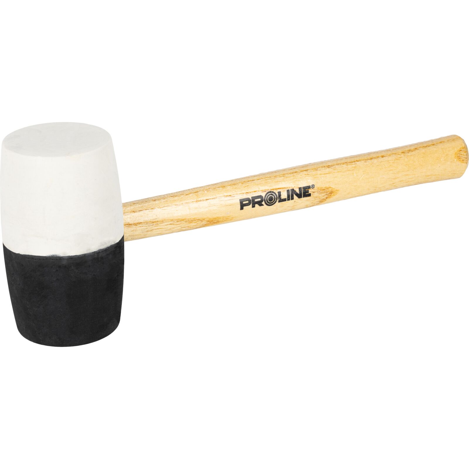 PROLINE TOOLS Gummihammare svart-röd 980g, trähandtag, Proline - 2