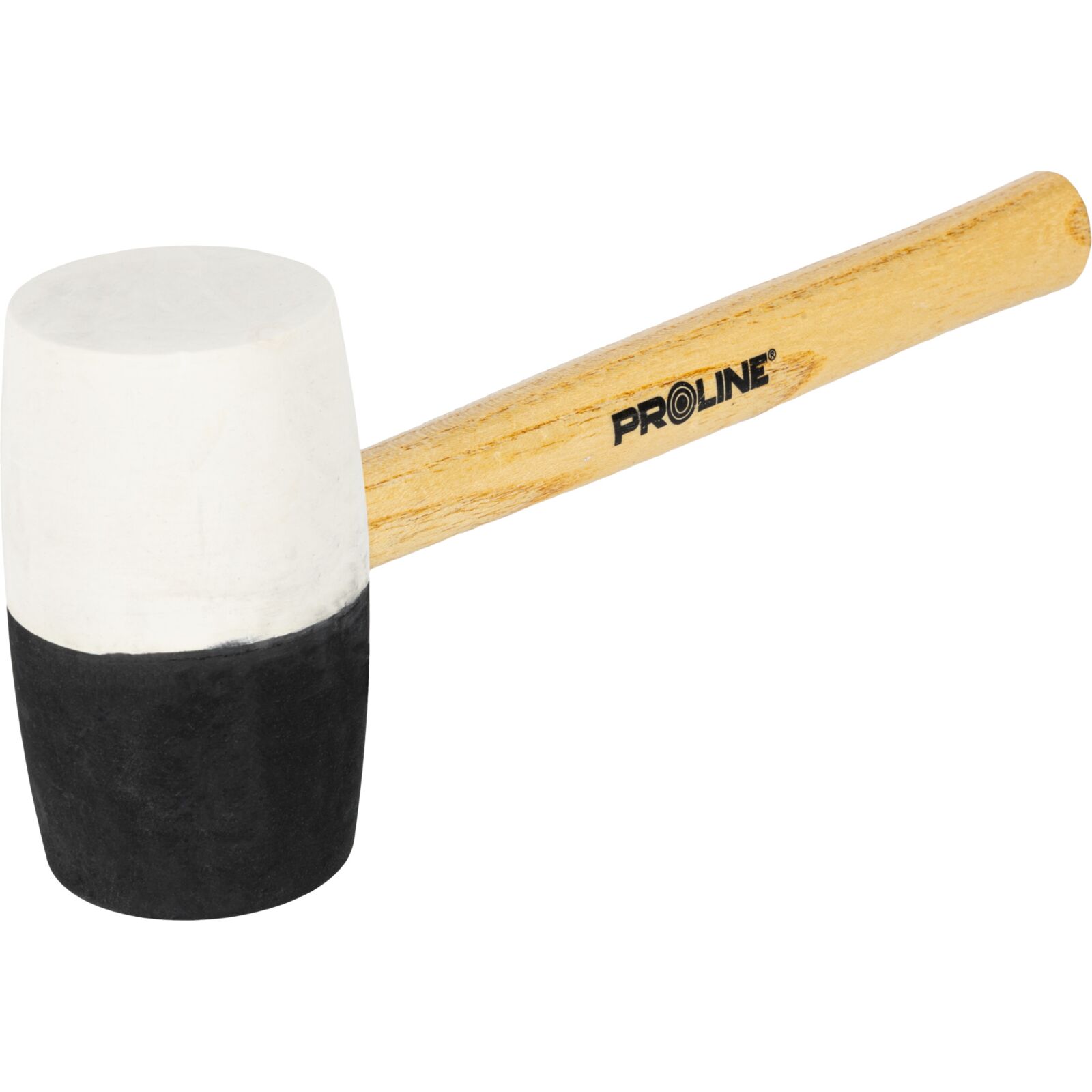 PROLINE TOOLS Gummihammare svart-röd 980g, trähandtag, Proline - 4