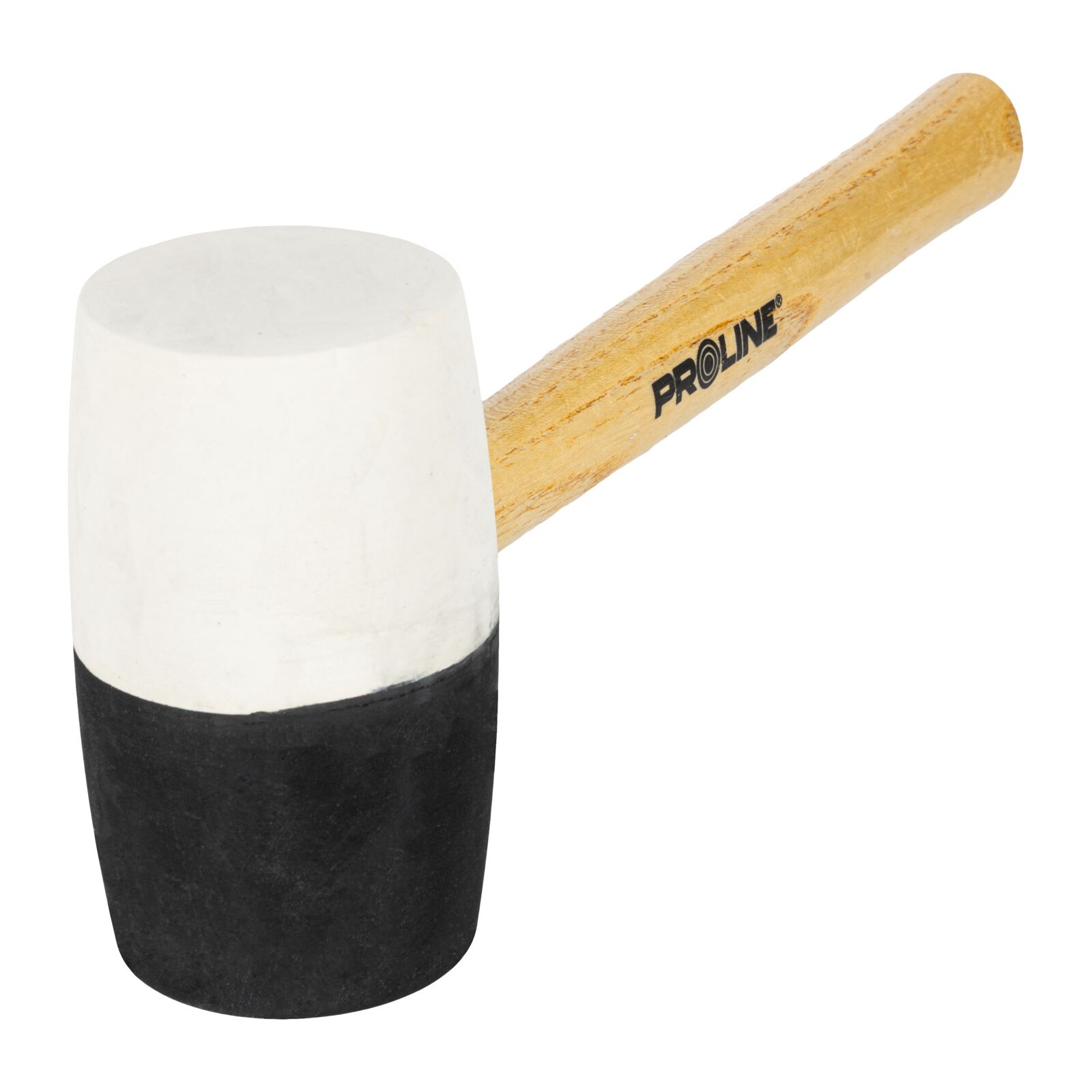 PROLINE TOOLS Gummihammare svart-röd 980g, trähandtag, Proline - 3