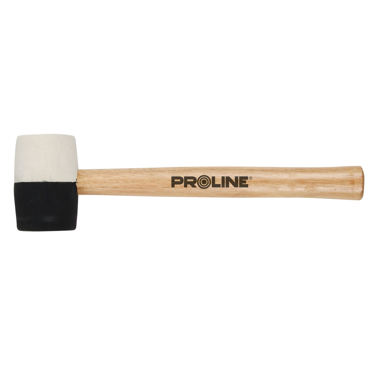 PROLINE TOOLS Gummihammare svart-röd 980g, trähandtag, Proline