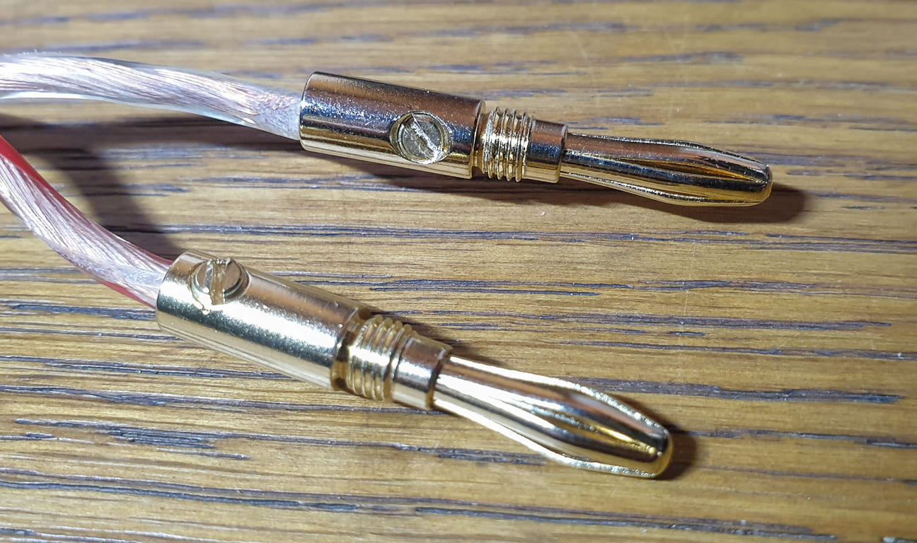 Övriga 3 Banankontakt 8st till högtalarkablar Gold HQ, Nakamichi - 8