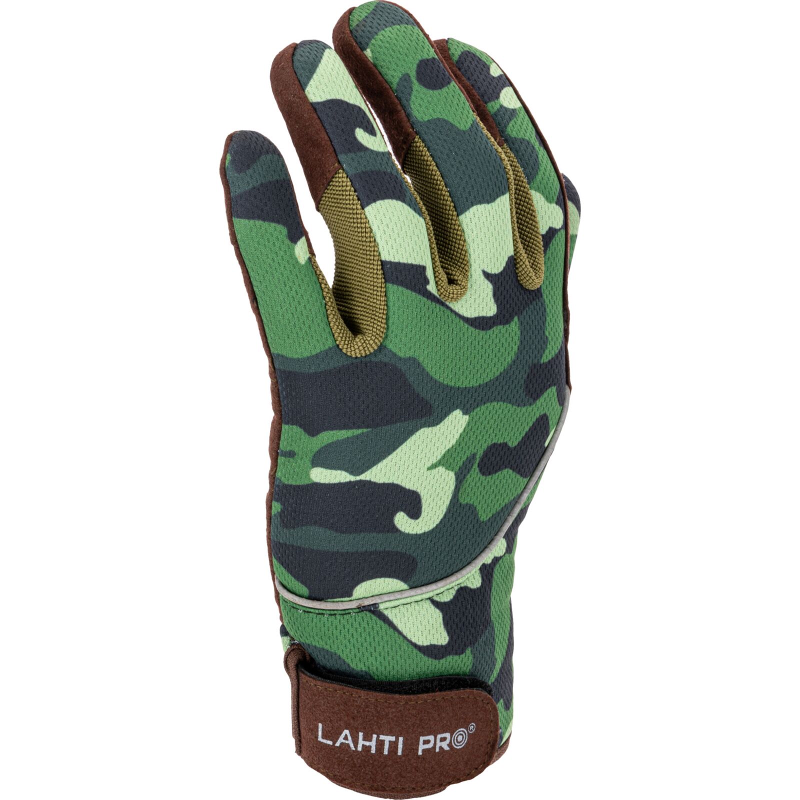 LahtiPro Arbetshandskar, mekanikerhandskar, camo, CE, LAHTI (Handskestorlek : 9 [L] Handlängd 19,2cm Omkrets 22,9cm)