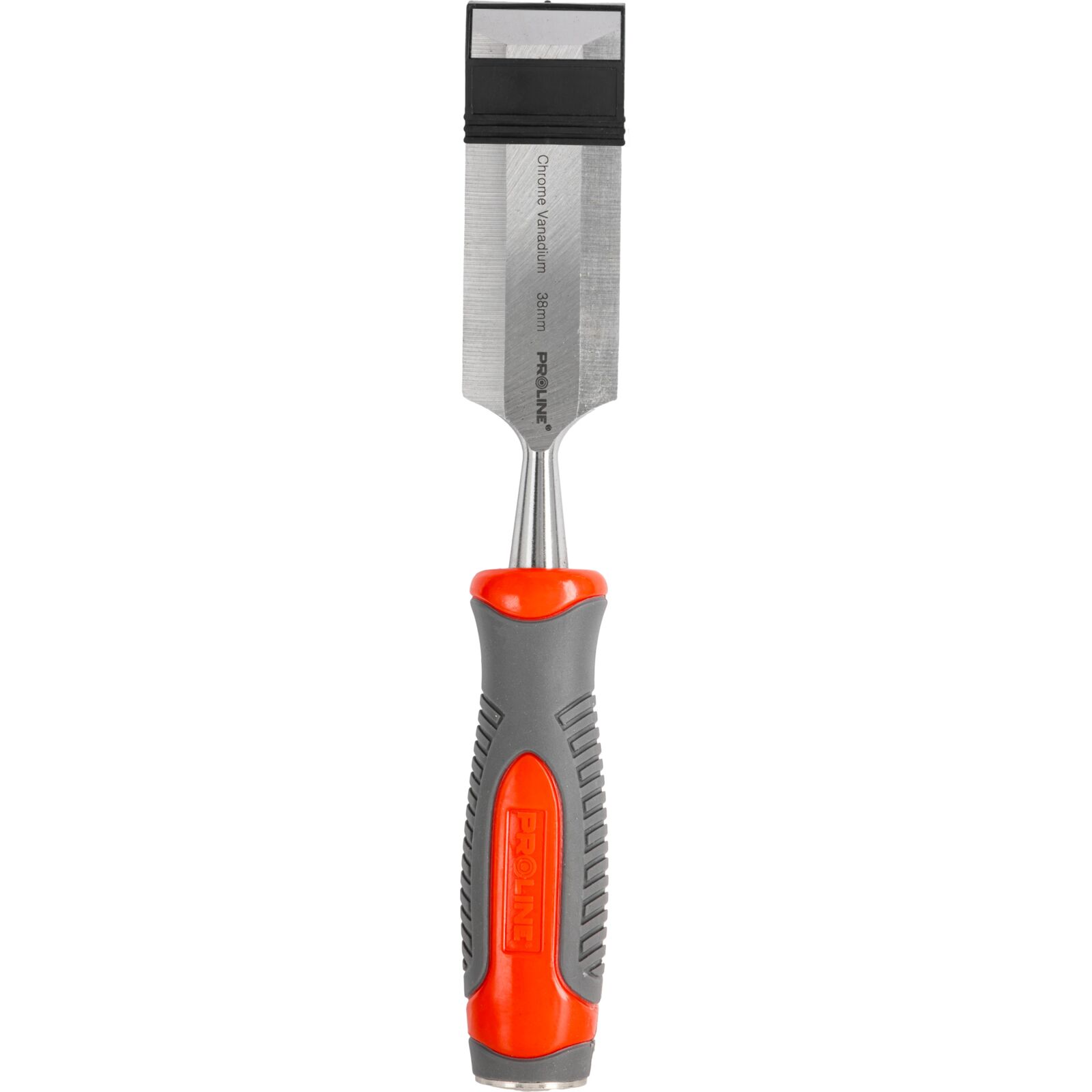 PROLINE TOOLS Stämjärn för trä 38 mm, Platt, Förstärkt, Chrome-Vanadium 60 HRC, Hantag av Kompositmaterial (TPR), Halkfri Yta, Proline - 4