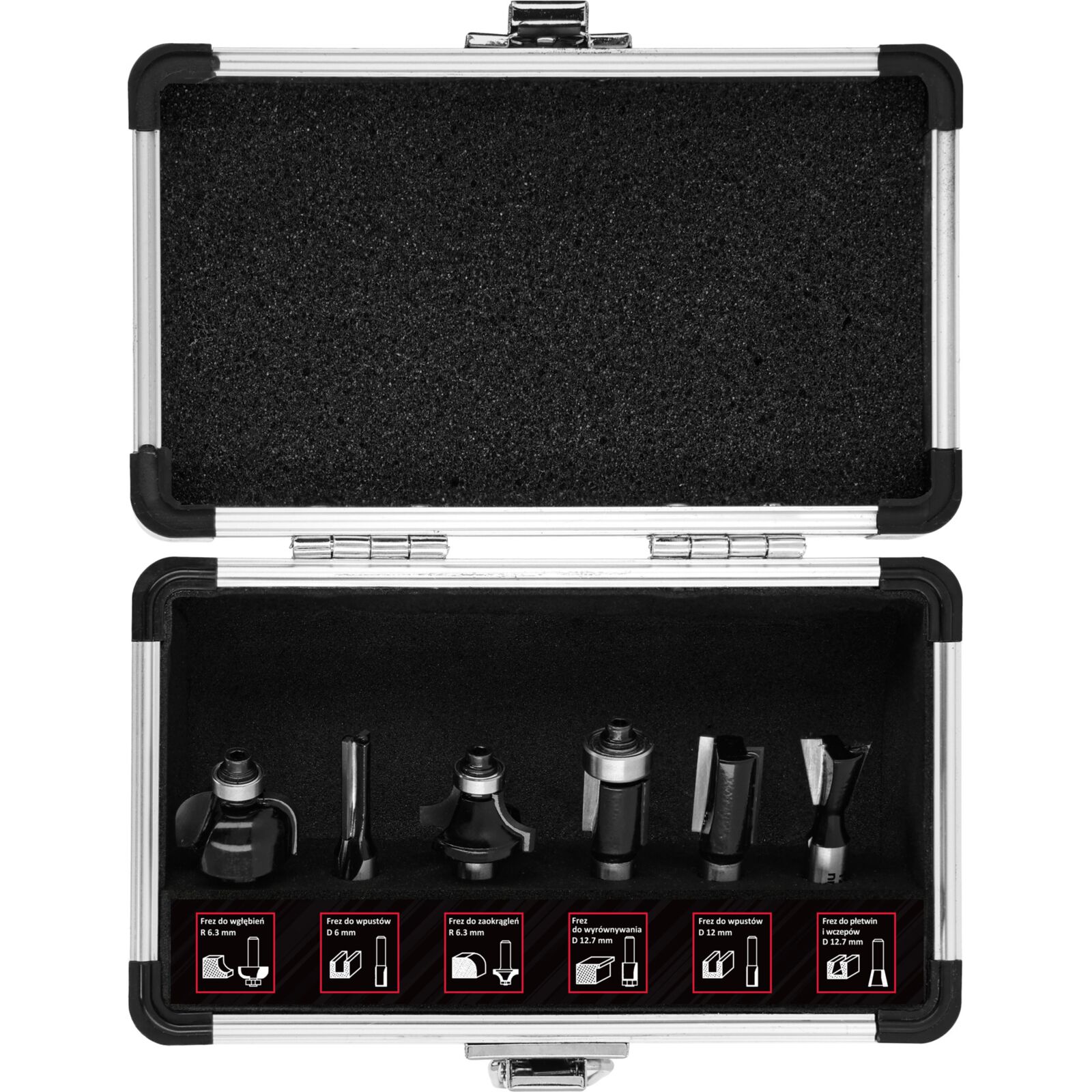 PROLINE TOOLS Frässats 6 delar, Proline - 2