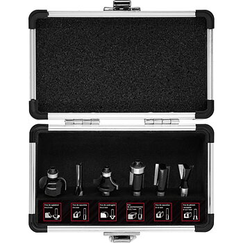 PROLINE TOOLS Frässats 6 delar, Proline