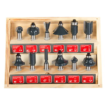 PROLINE TOOLS Frässats 12 Delar, Proline