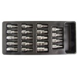 PROLINE TOOLS Verktygstråg Bitshylssats 19st HEX och TORX, Proline - 2