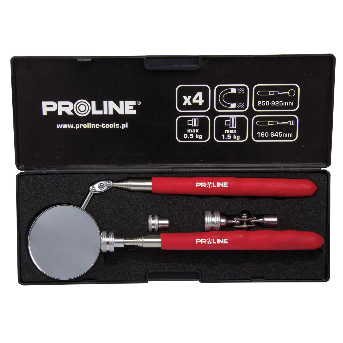PROLINE TOOLS Teleskopisk Plockare och Spegelsats, Proline