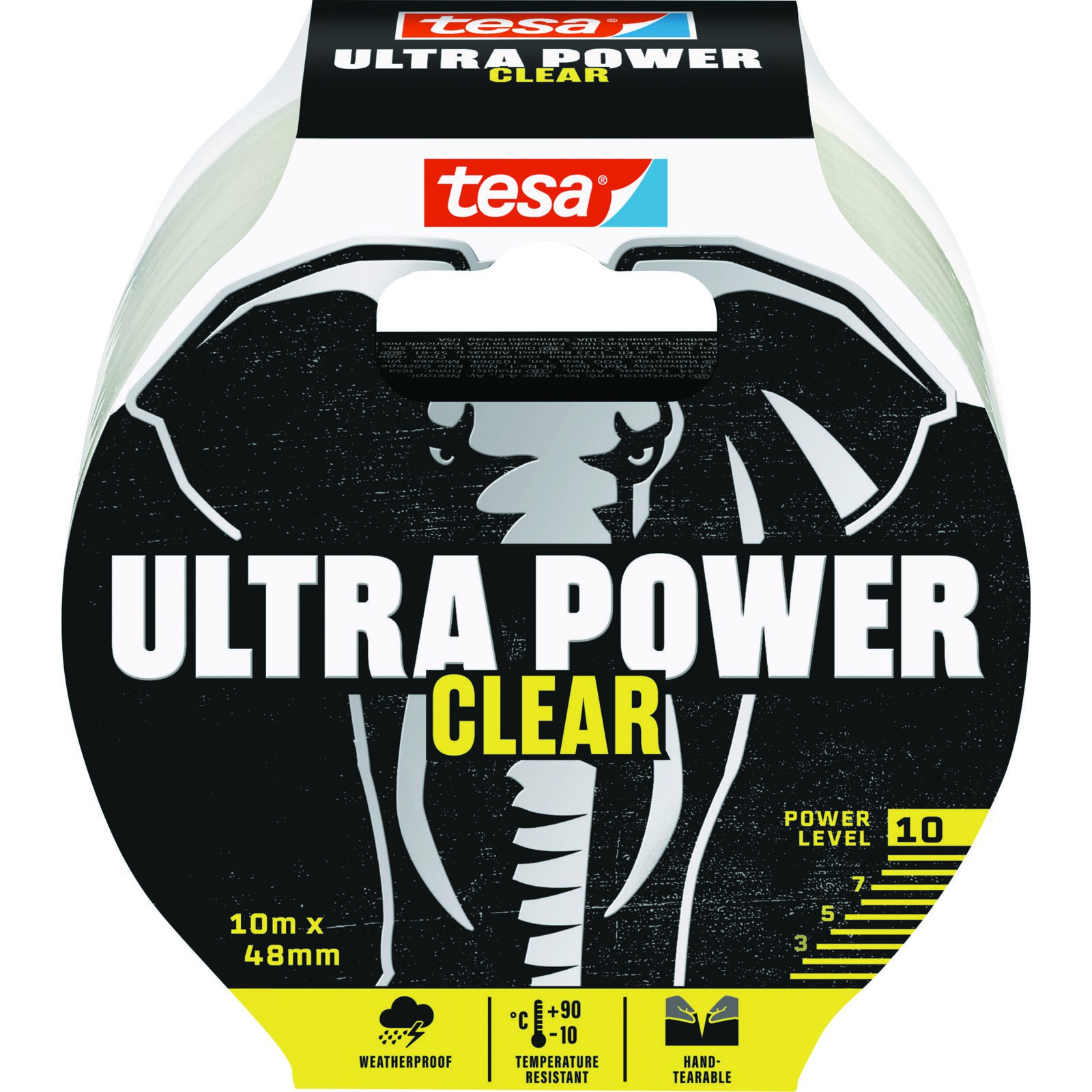 Tesa Ultra Power Clear Repair Tape 10M:48 mm Transparent