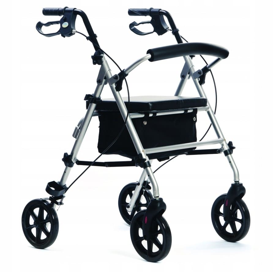 Övriga 3 Rollator lättvikt, sits, väska, max 120 kg, inom- och utomhusbruk, silver, Homcom - 2