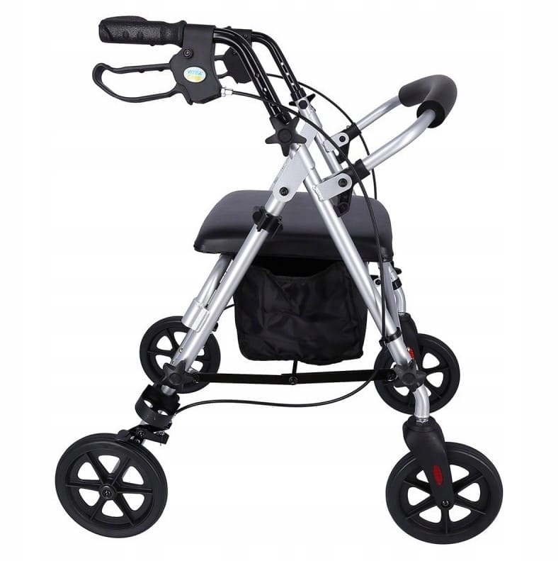 Övriga 3 Rollator lättvikt, sits, väska, max 120 kg, inom- och utomhusbruk, silver, Homcom - 3