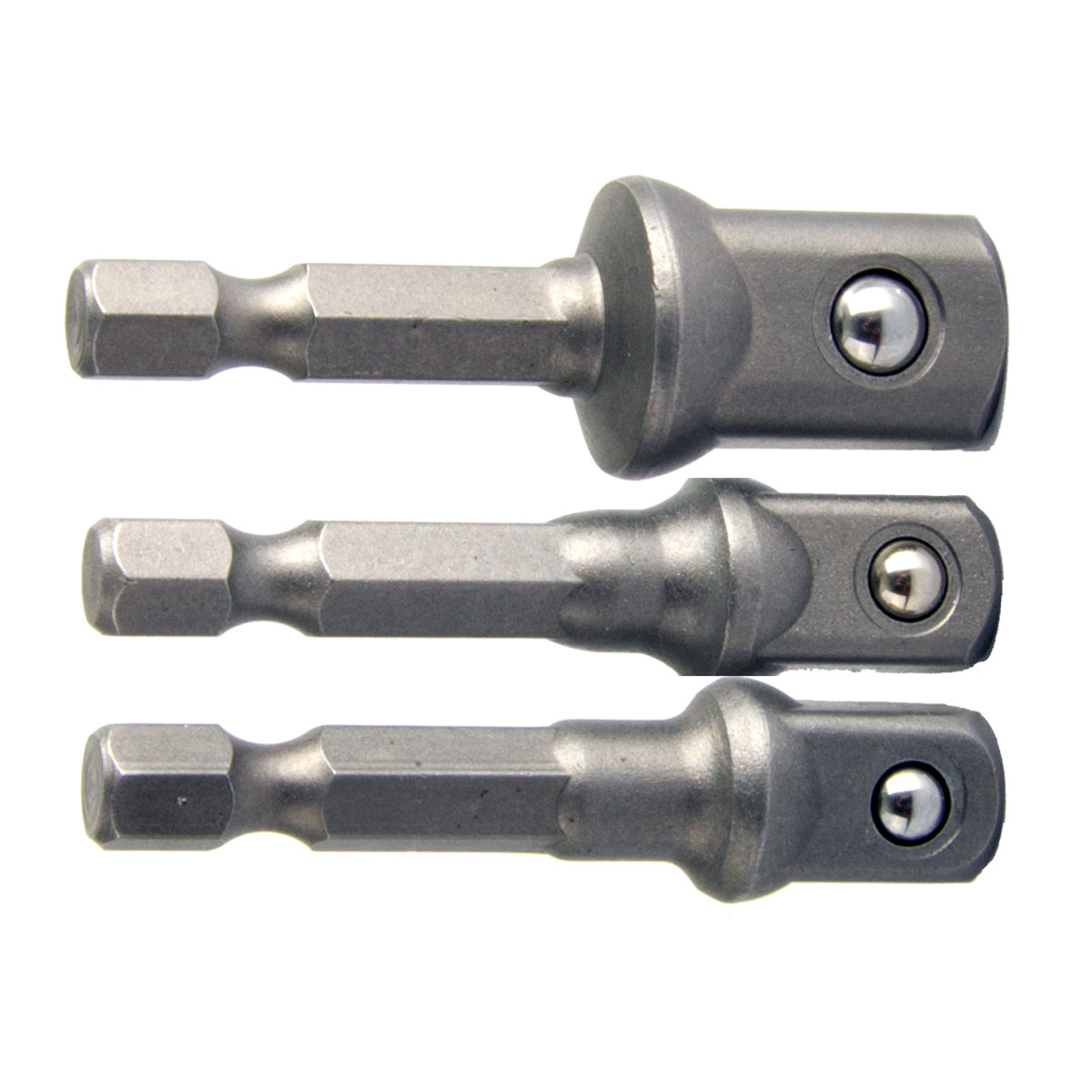 PROLINE TOOLS Hylsadapter, sats 3st 1/2, 3/8, 1/4 HEX 1/4, Proline