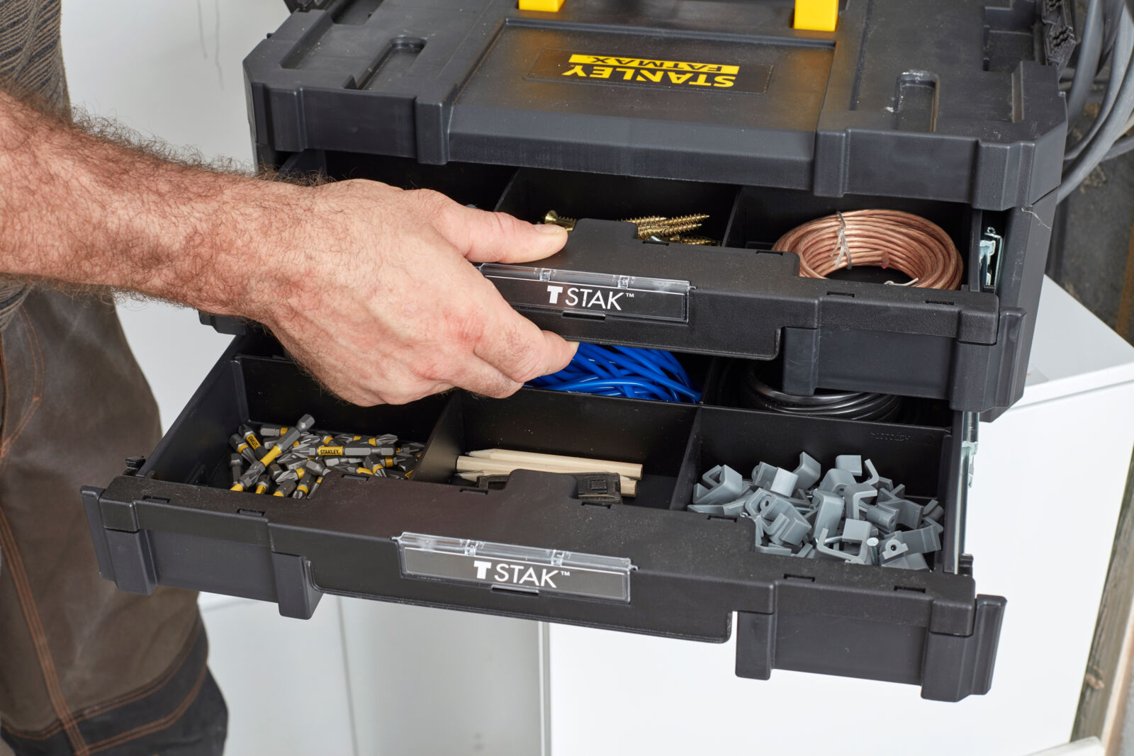 Stanley Fm Drawers Unit2 Black l.grey - 4