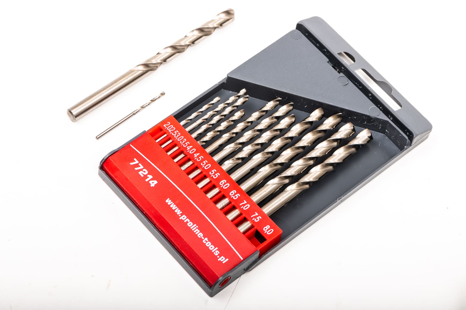 PROLINE TOOLS Metallborr HSS (spiralborr) sats 13st, 2-8 mm, DIN338, Proline