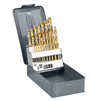 PROLINE TOOLS Metallborr titan HSS TiN (spiralborr) 19st 1-10 mm DIN338, Proline