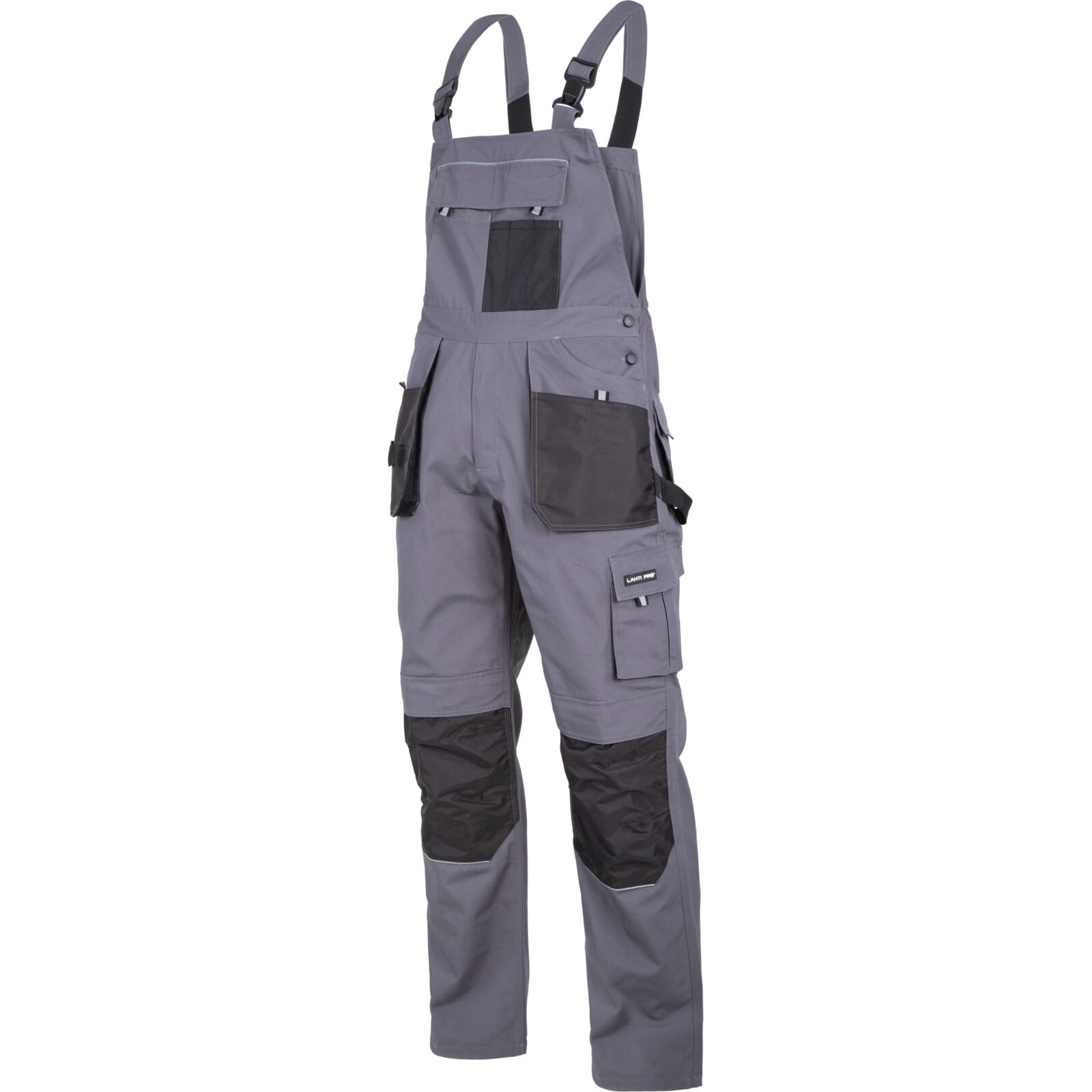 LahtiPro Bib-Pants Grey-Black, S (48), CE, LAHTI (Storlek : 3XL)