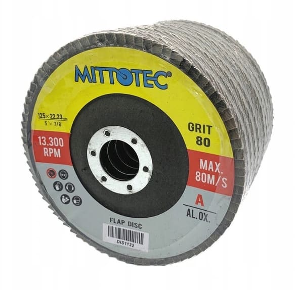 Övriga 3 Lamellslipskiva 30st, 125 mm kornst. 80, Mittotec - 2
