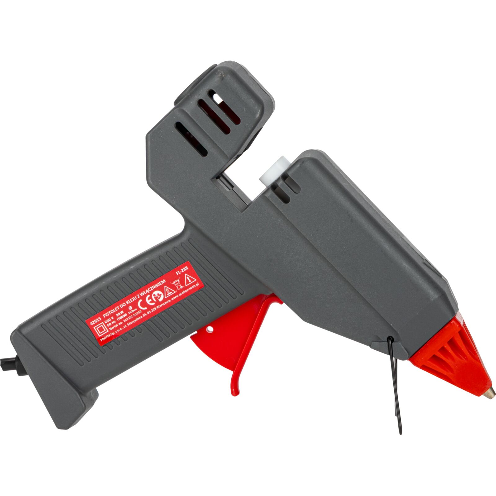 PROLINE TOOLS Lim pistol 11, 2 mm med strömbrytare 28W, CE, GS, Proline - 3