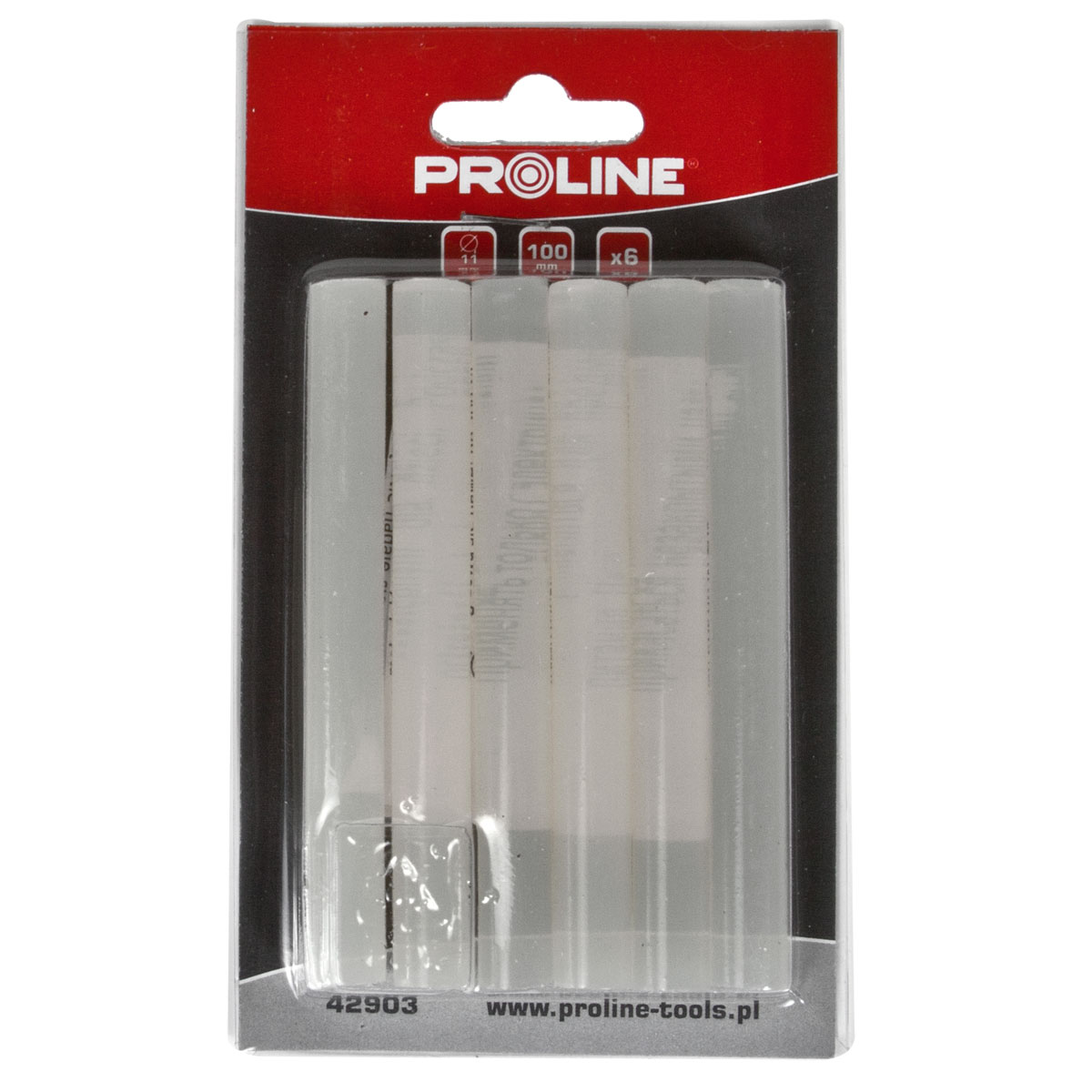 PROLINE TOOLS Limstavar för limpistol 8 mm, 12st, 50 mm, Klar, Proline