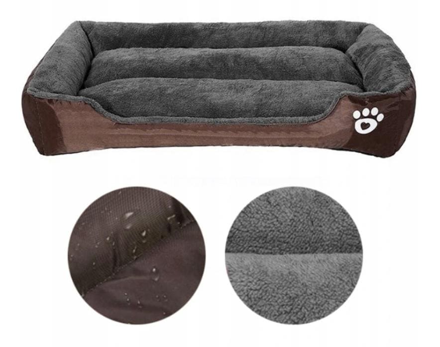 Stor mjuk hundbädd 85 x 65 cm XL, dubbelsidigt - 3