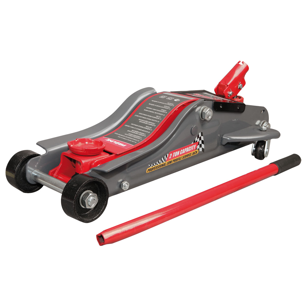 PROLINE TOOLS Hydraulisk Domkraft 2T Låg Profil 89-359 mm, 14, 1 kg, CE, Proline