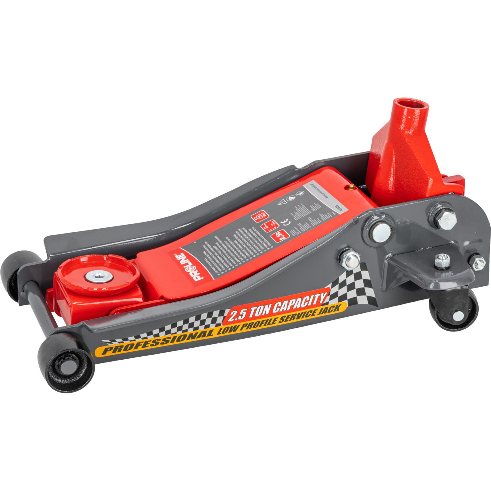 PROLINE TOOLS Hydraulisk Domkraft 2.5T Låg Profil, 89-457 mm, 34.8 kg, CE, Proline - 3