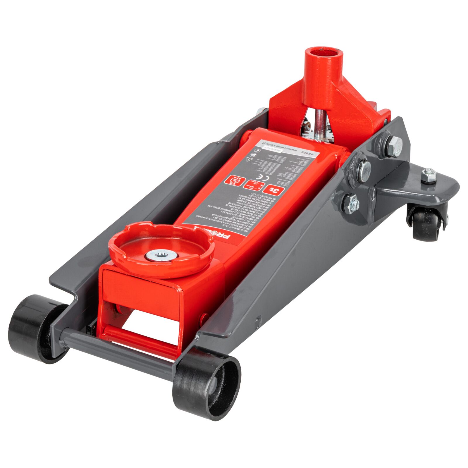 PROLINE TOOLS Hydraulisk Domkraft 3T, 140-520 mm, 36.5 kg, CE, Proline - 3