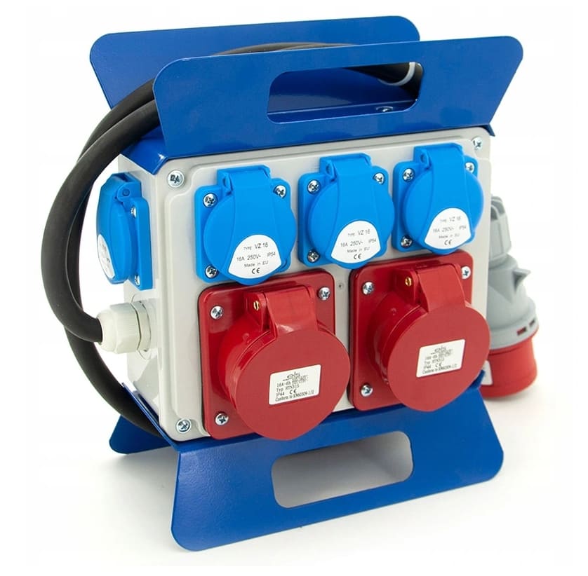 Övriga 3 Elcentral IP54 2 x 16A 5P, 3 x 230V 16A, 1.5m förstärkt kabel 16A 5P, ELS - 2