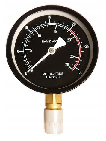 Manometer 20T för verkstadspress, hydrauliska press etc