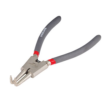 PROLINE TOOLS Spårringstång vinklade käftar 200 mm, för utvändiga spårringar, Proline