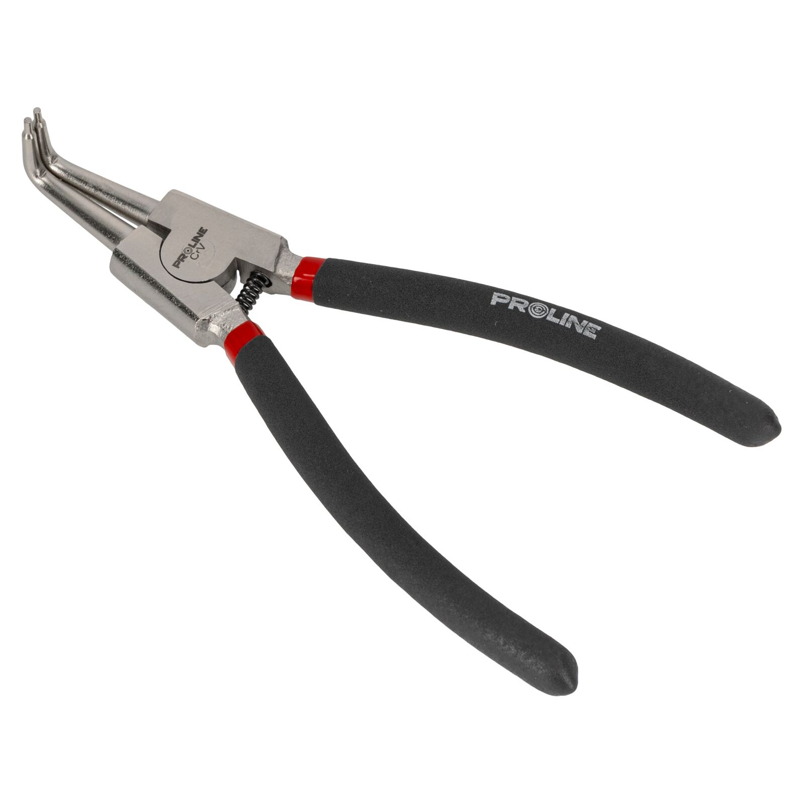 PROLINE TOOLS Spårringstång vinklade käftar 200 mm, för utvändiga spårringar, Proline - 3
