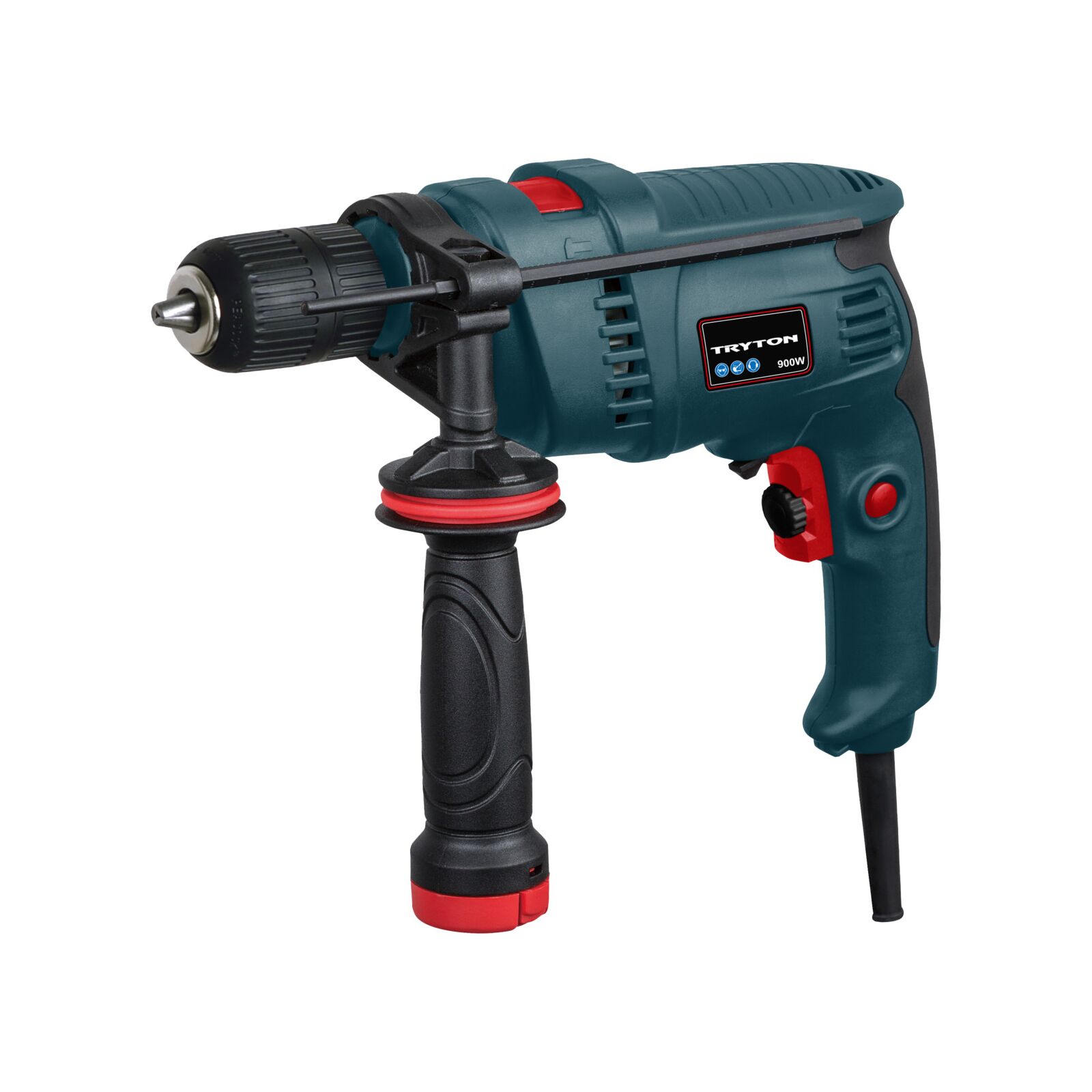 Tryton Borrmaskin, slagborr 9000W, KEYLESS CHUCK 13 mm l/R
