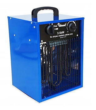 KRAFT&DELE Byggfläkt, värmefläkt 3.5 kW 230V, Kraft & Delle