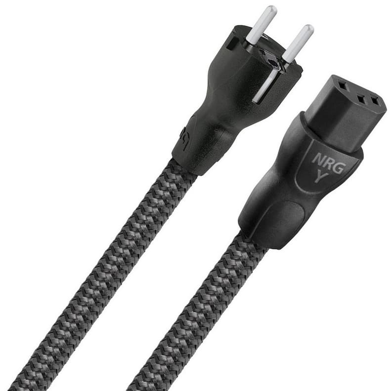 NRG-Y3 Nätkabel 2m 230V Schuko IEC, för Hi-Fi, AudioQuest - 2