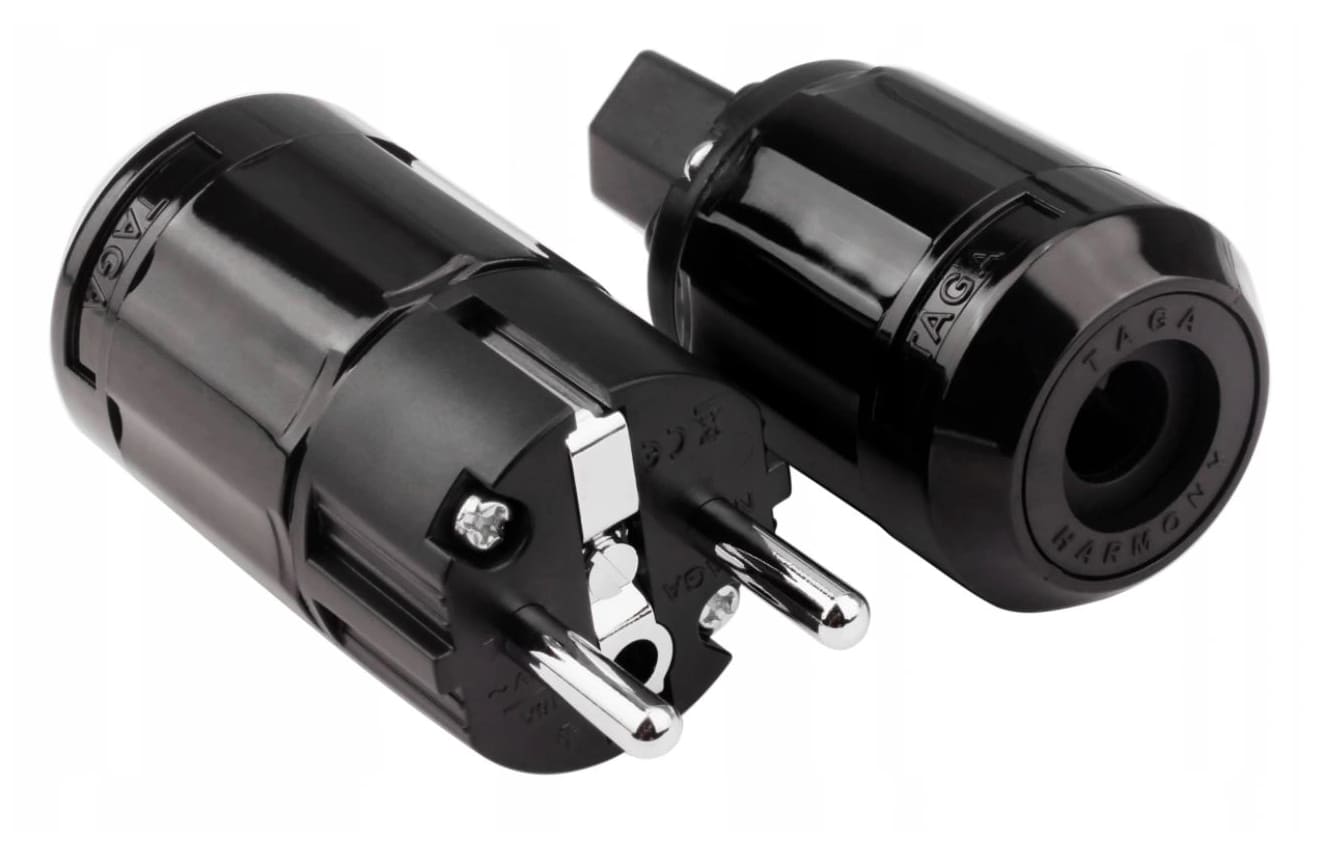 Övriga 3 Nätkabel 1, 2m 10AWG Schuko IEC, för Hi-Fi, skärmad jordad, Taga Harmony ETPC-TS 230V - 5